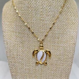 Turtle Gold Stainless Steel Waterproof Necklace